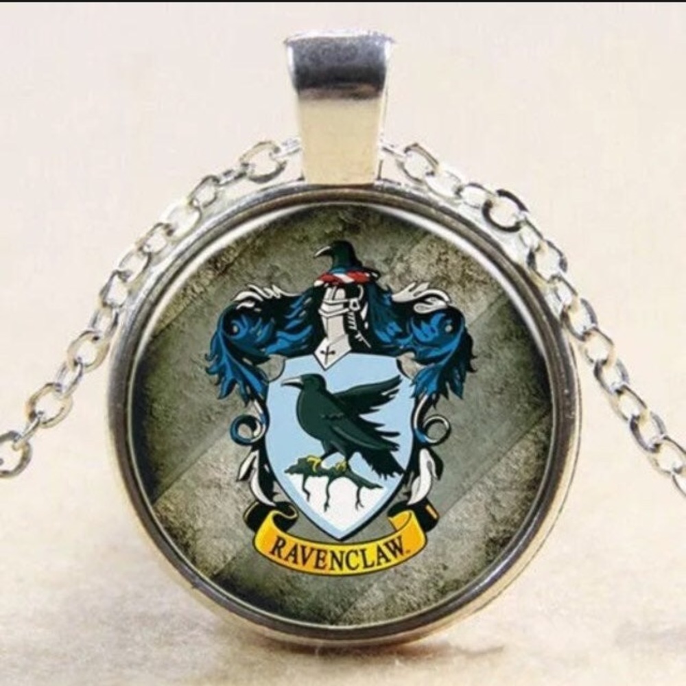 Harry Potter Ravenclaw Silver Cabochon Necklace